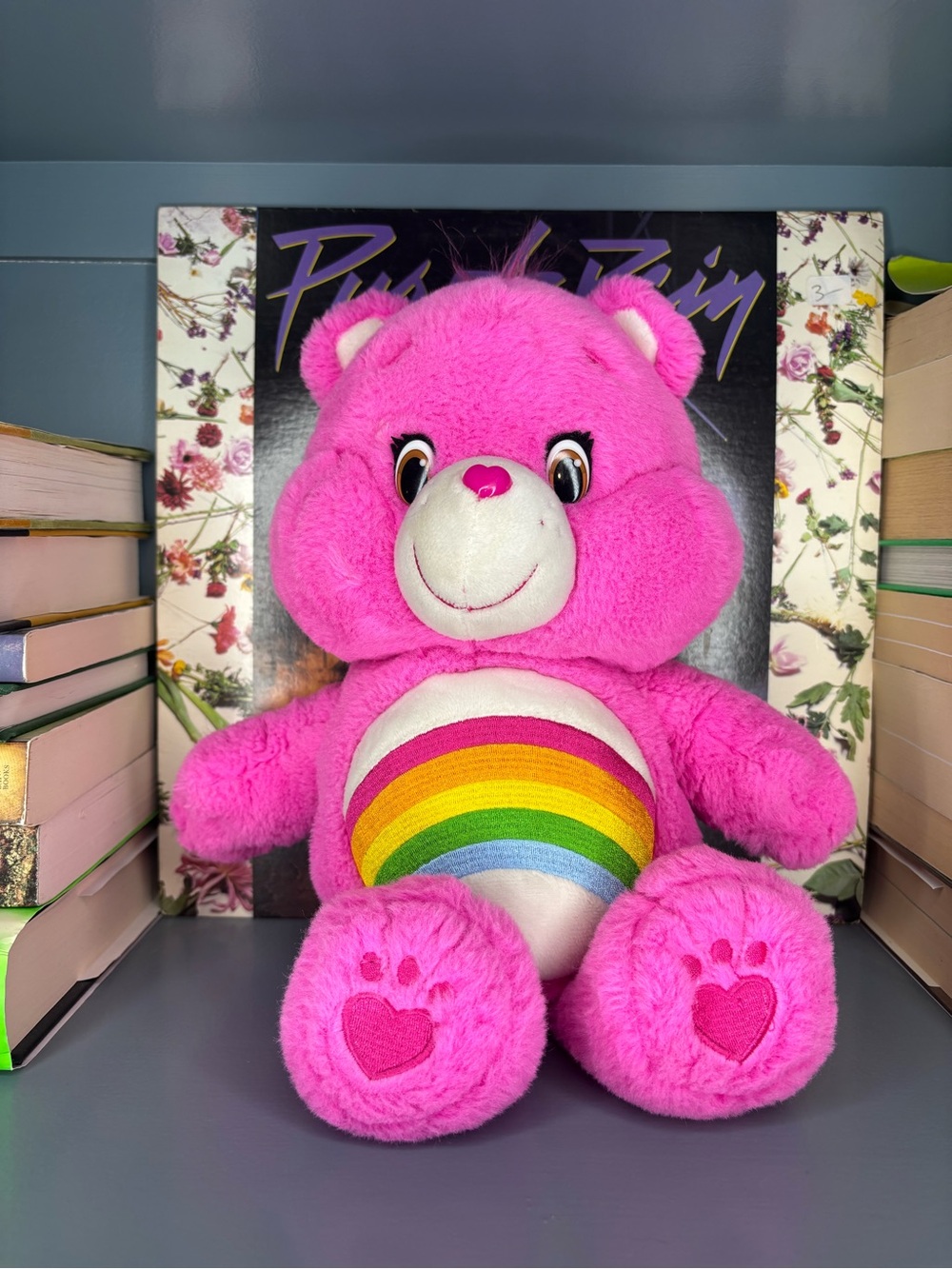 Plush Pink Cheer Bear Care Bear Stuffed Toy - Soft Kids Plush